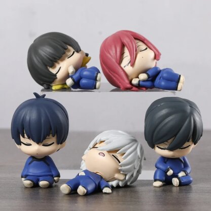 Set BLUE LOCK Sleeping Isagi Yoichi Bachira Meguru Chigiri Hyoma Nagi Seishiro Rin Itoshi Figure Toys Model Dolls Best Gifts - Image 3