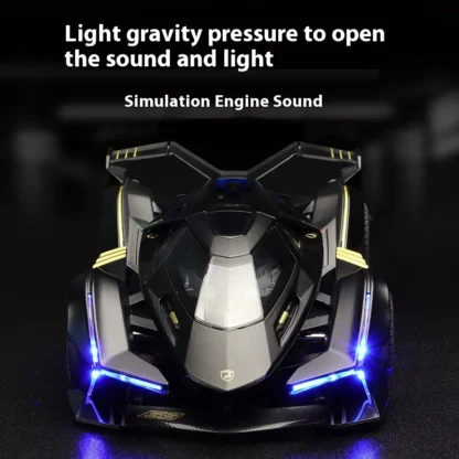 1:24 Lambo V12 GT Metal Vehicle Alloy Sport Car Diecast Car Model Sound And Light Toy Computer Desktop Ornament Collection Gift - Image 3