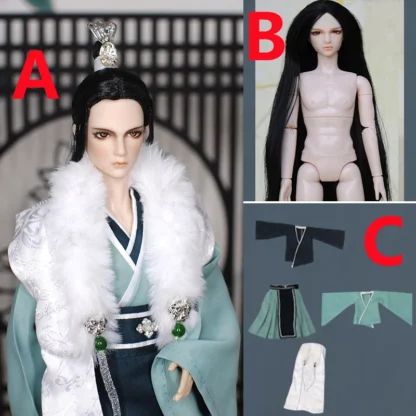 30cm Doll Chinese Ancient Costume Accessories 1/6 Male BJD Doll Figures Flexible Body Boy Doll Long Hair Boyfriend Toys Gift - Image 11