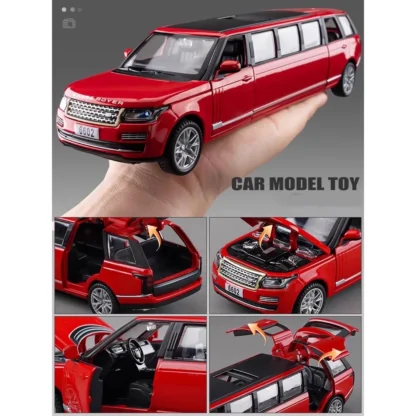 Extended Version 1:32 Land R0ver Range R0ver Alloy Limousine Models Toys Diecast Hot Wheels Premium Sound Light Kid Gift Decorat - Image 6