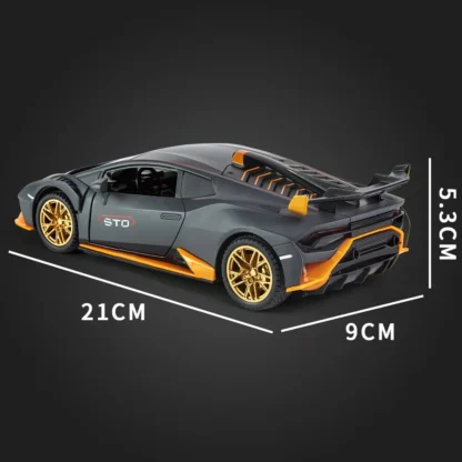 1:24 Scale Lamborghini STO Alloy Model Car - Ultimate Supercar Replica for Collectors - Precise Detailing, High-End Craftsmanshi - Image 4