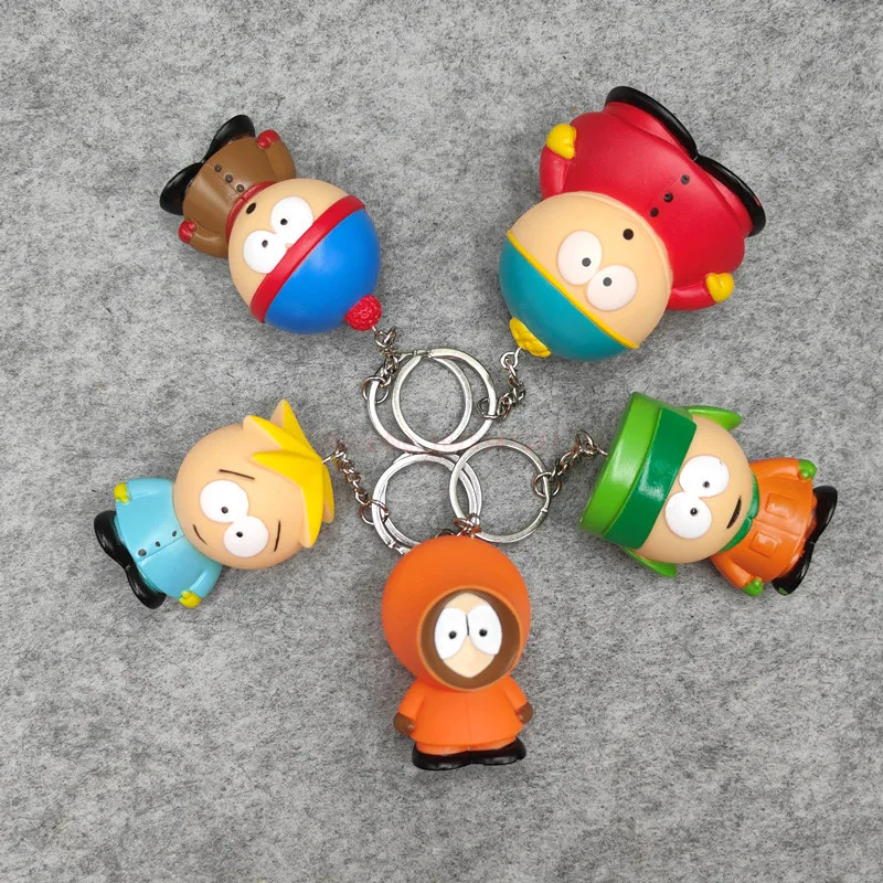 South North Park Mini Figures 5pcs Southpark Anime Figure Pvc Kawaii Cute Room Tabletop Collectble Dolls Models Toys Gifts