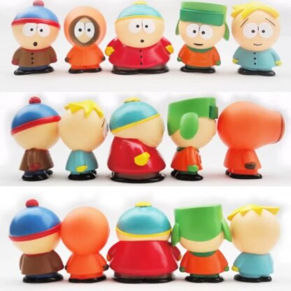 South Park Mini Figures 5pcs Pvc Kawaii Cute Room Tabletop Collectable Dolls - Image 3