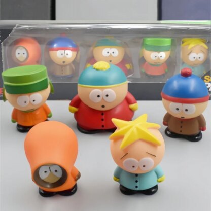 South Park Mini Figures 5pcs Pvc Kawaii Cute Room Tabletop Collectable Dolls