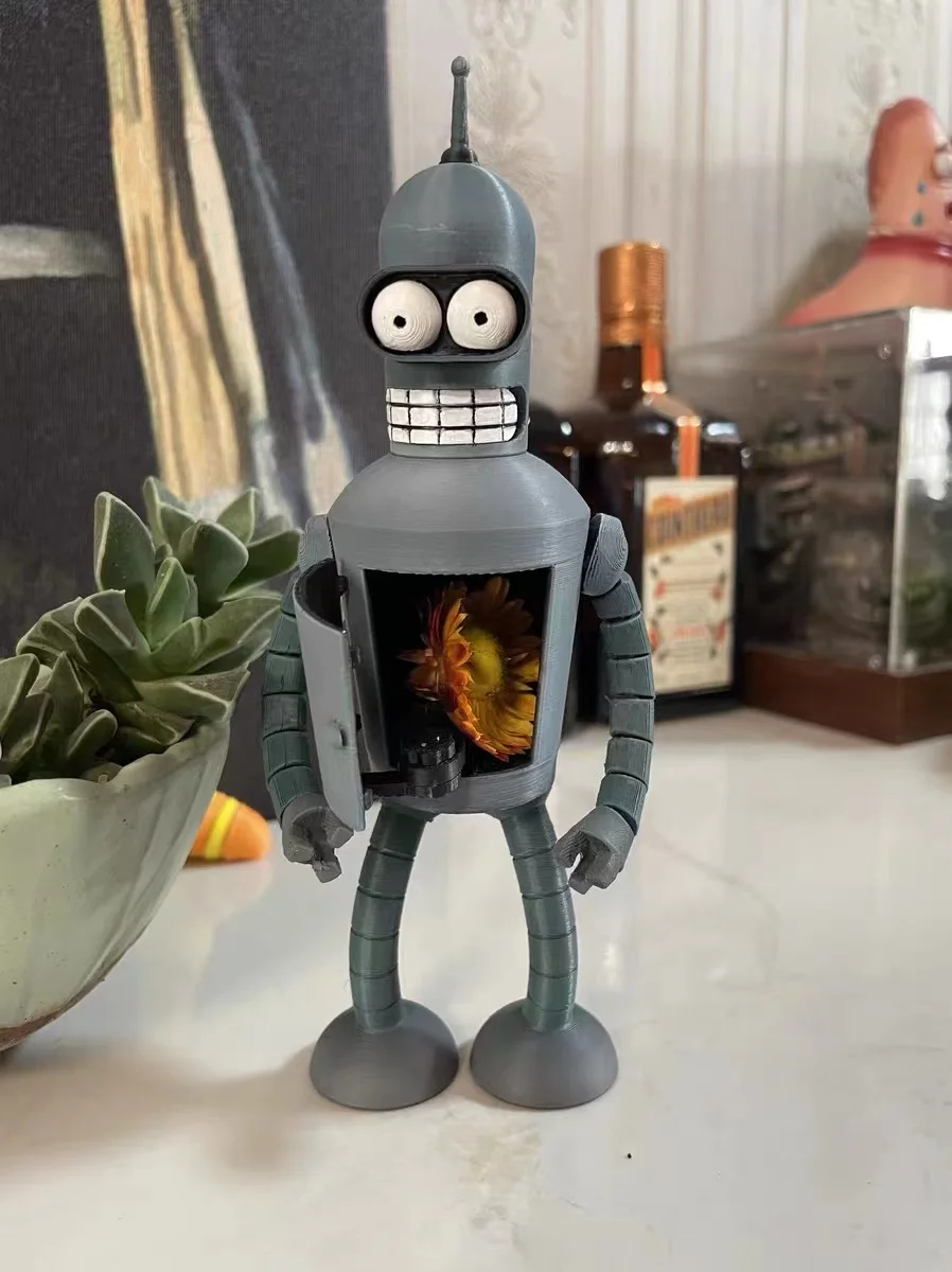 Futurama Fry & Bender 3d Printing Action Figure Model Doll Toys Birthday Xmas Gifts For Kids