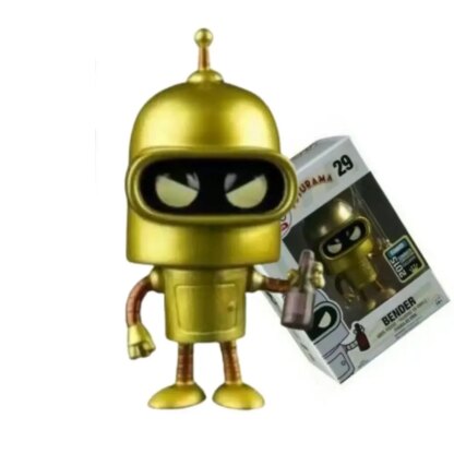 Futurama Bender Gold 29# Action Toy Figures   Vinyl Figure Collectible Model Toys - Image 2