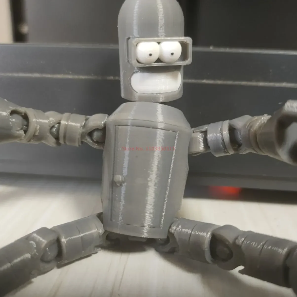 Fly A Future Bender Multi-articular Action Figure 3D Printed Custom Built-up Action Figure