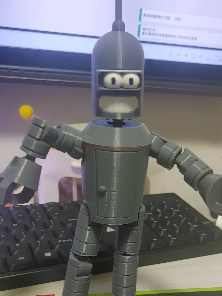 Fly A Future Bender Multi-articular Action Figure 3D Printed Custom Built-up Action Figure