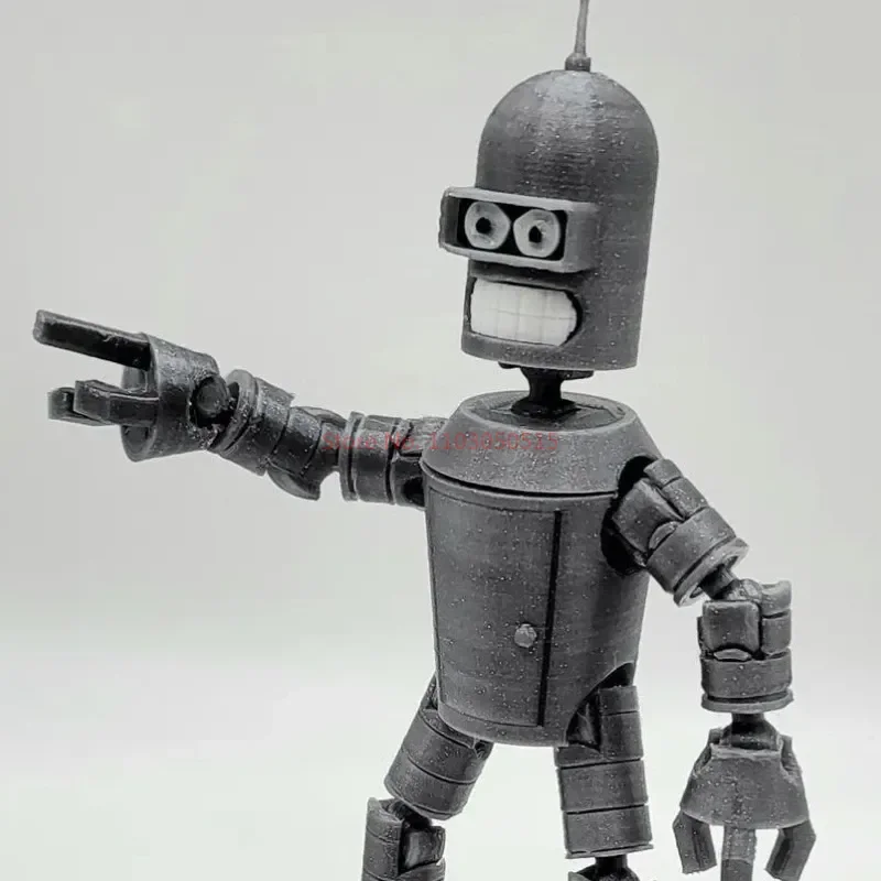 Fly A Future Bender Multi-articular Action Figure 3D Printed Custom Built-up Action Figure