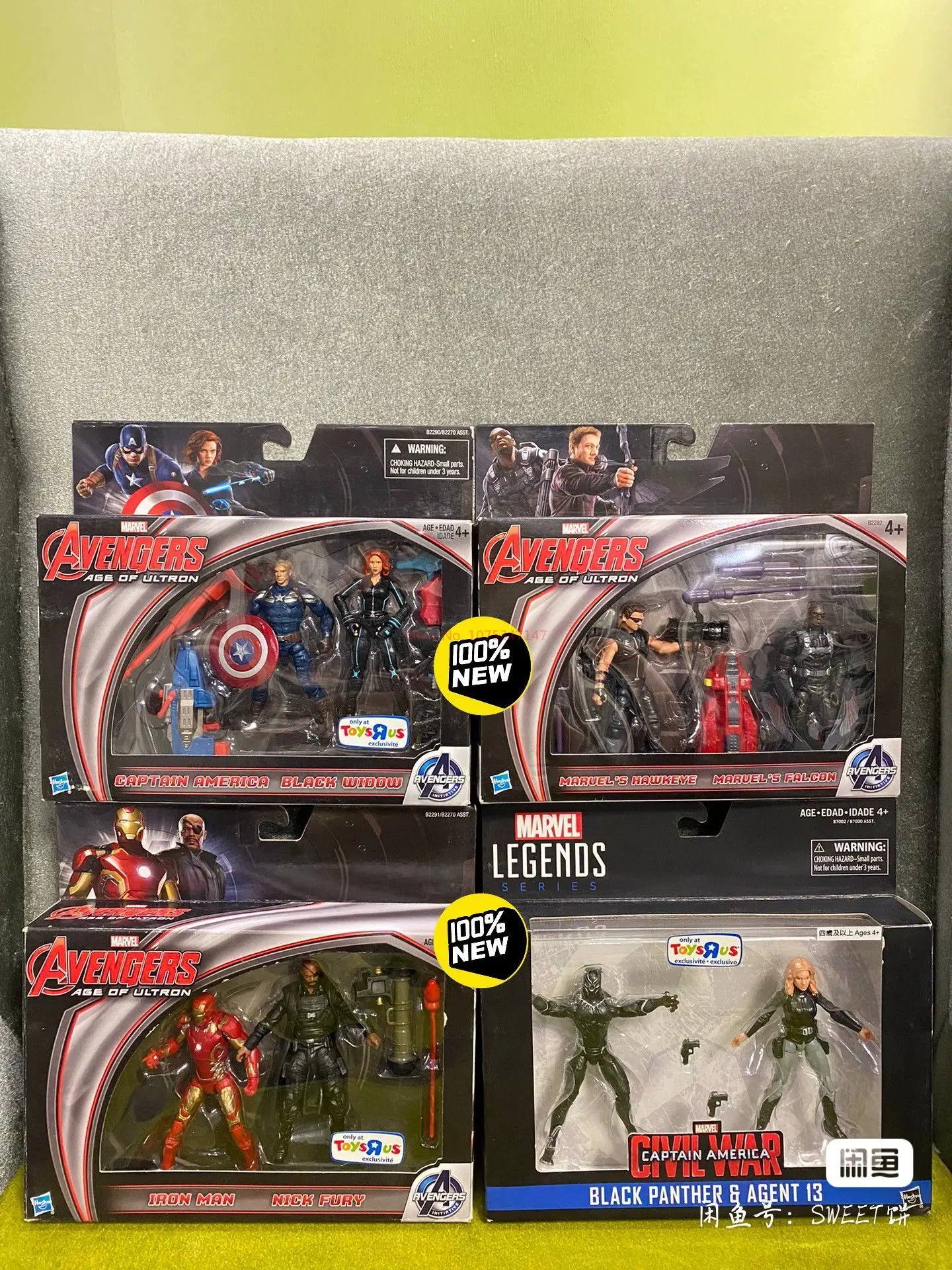 Marvel Avengers Age Of Ultron Captain America Black Widow Iron Man Nick Fury Hawkeye Falcon Anime Figures Model Collect Toy