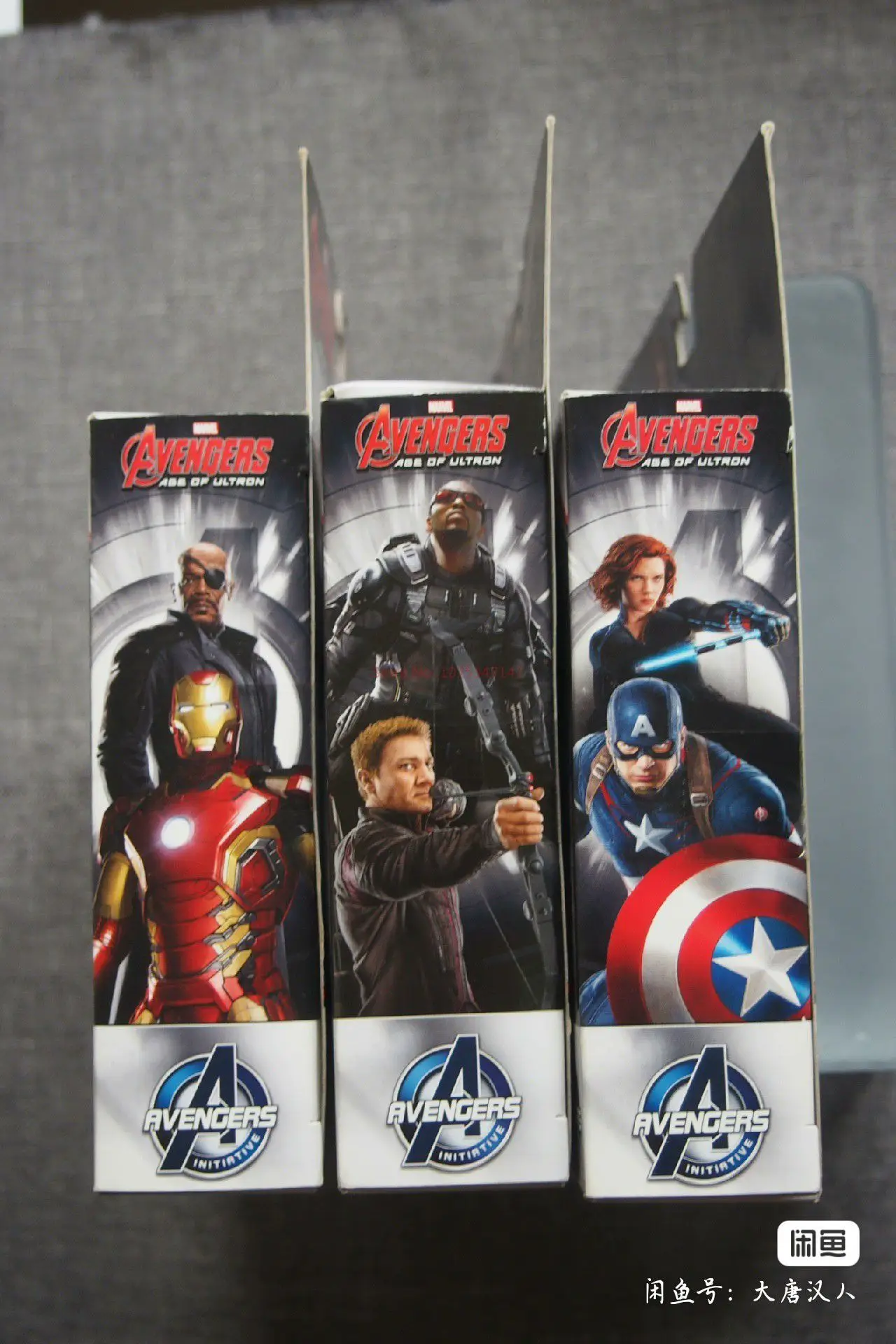 Marvel Avengers Age Of Ultron Captain America Black Widow Iron Man Nick Fury Hawkeye Falcon Anime Figures Model Collect Toy