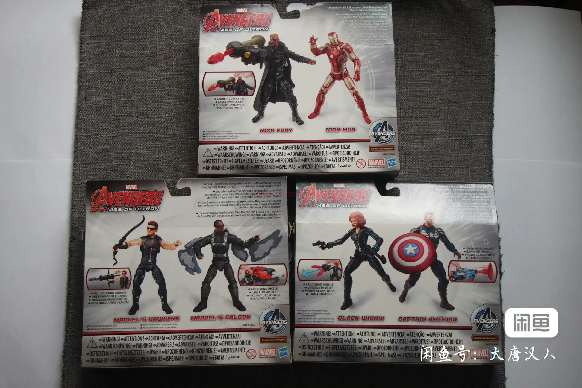 Marvel Avengers Age Of Ultron Captain America Black Widow Iron Man Nick Fury Hawkeye Falcon Anime Figures Model Collect Toy