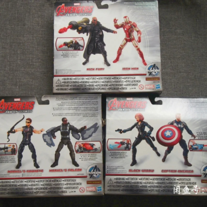 Marvel Avengers Age Of Ultron Captain America Black Widow Iron Man Nick Fury Hawkeye Falcon Anime Figures Model Collect Toy - Image 2