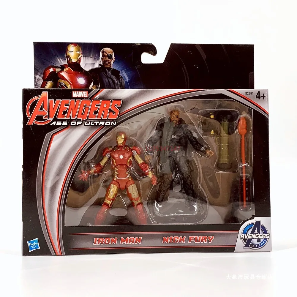 Marvel Avengers Age Of Ultron Captain America Black Widow Iron Man Nick Fury Hawkeye Falcon Anime Figures Model Collect Toy