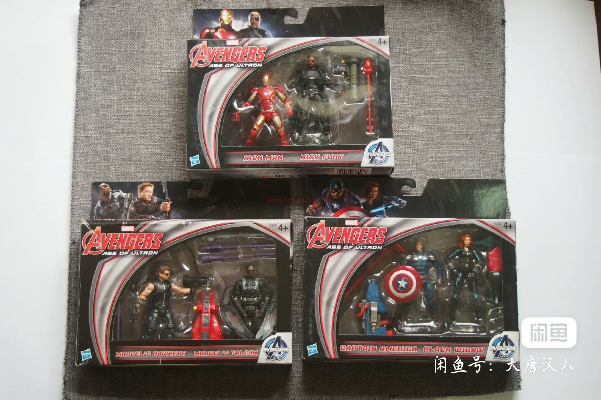 Marvel Avengers Age Of Ultron Captain America Black Widow Iron Man Nick Fury Hawkeye Falcon Anime Figures Model Collect Toy