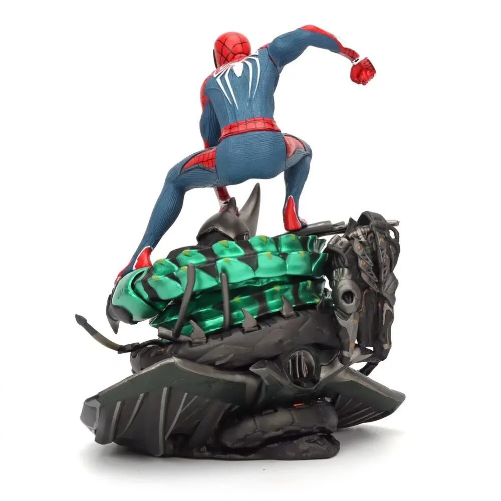 Marvel Spider Man Game Upgraded Version Peter Parker Action Figure Sony Base Statue Scene Legend Avengers Model Toy Collecti