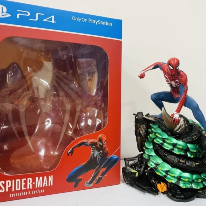 Marvel Spider Man Game Upgraded Version Peter Parker Action Figure Sony Base Statue Scene Legend Avengers Model Toy Collecti