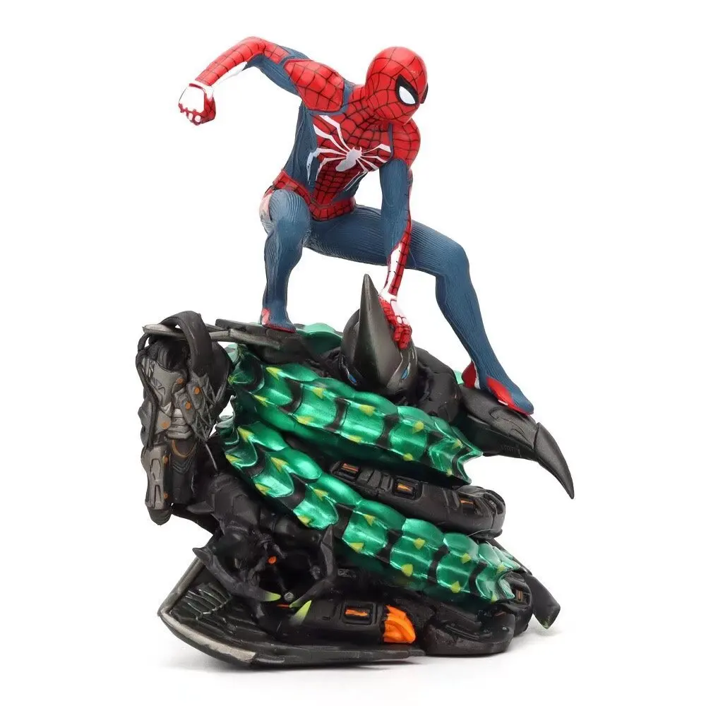 Marvel Spider Man Game Upgraded Version Peter Parker Action Figure Sony Base Statue Scene Legend Avengers Model Toy Collecti