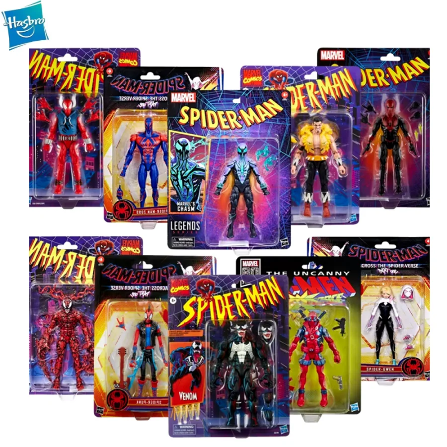 Hasbro Spider Man Original Series Venom Chasm SPIDER PUNK Carnage Deadpool Gwen Kraven Action Figure Model Toys Hobby Gift