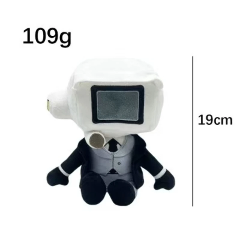 25CM Skibidi Toilet Plush Mystery Plushie Toilet Doll Monitoring TV Camera Headphone Man Titans Soft Stuffed Toys Christma Gift