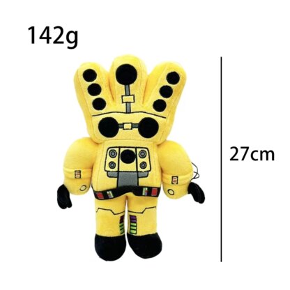 25CM Skibidi Toilet Plush Mystery Plushie Toilet Doll Monitoring TV Camera Headphone Man Titans Soft Stuffed Toys Christma Gift - Image 3