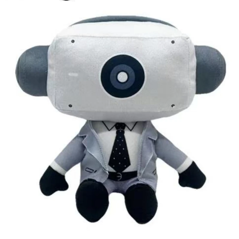 25CM Skibidi Toilet Plush Mystery Plushie Toilet Doll Monitoring TV Camera Headphone Man Titans Soft Stuffed Toys Christma Gift