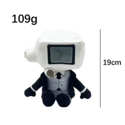 25CM Skibidi Toilet Plush Mystery Plushie Toilet Doll Monitoring TV Camera Headphone Man Titans Soft Stuffed Toys Christma Gift - Image 6