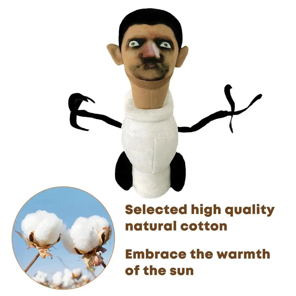 Hot Selling 30CM Cute Toilet Doll Stuffed Plush from The Popular Skibidi Videos Exquisite Christmas Birthday Gift for Kids Adult