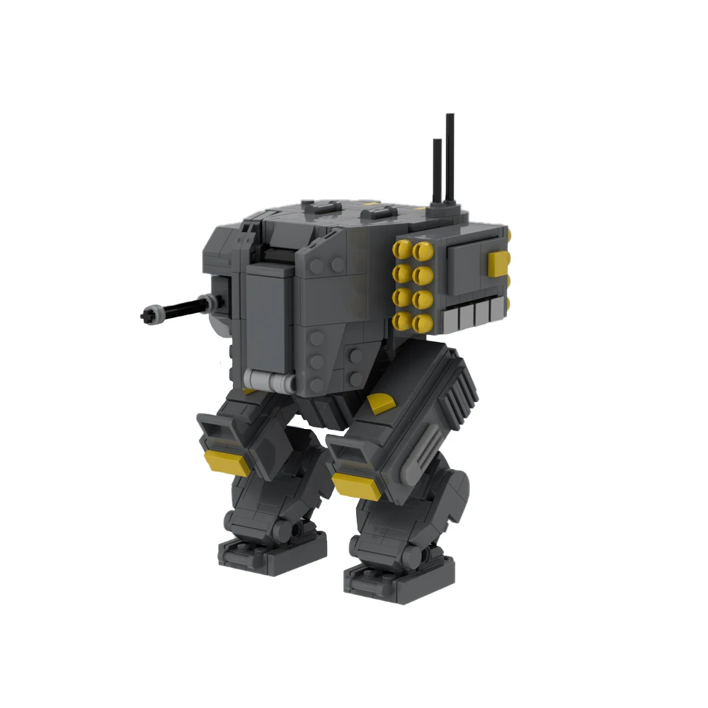 Gobricks MOC Helldivers 2 EX-45 Patriot Exosuit Bricks Model Lightly Armored Troopers Hunters Building Blocks DIY Toys Gift