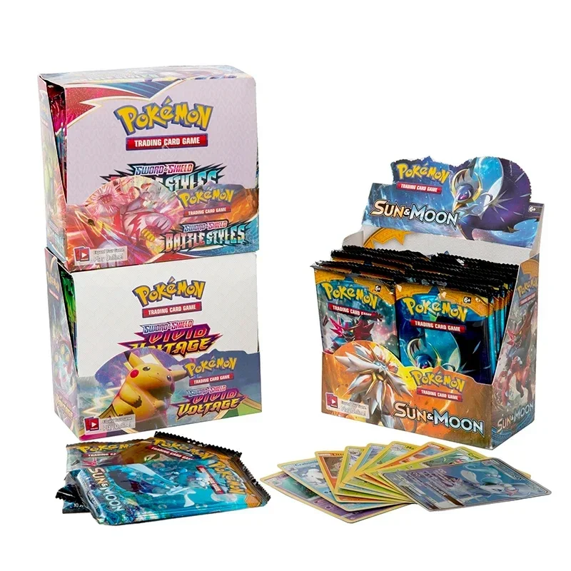 English Version Pokémon Card TCG: 324Pcs Scarlet & Violet Obsidian Flames Evolutions Booster Box Pokemon Cards 36 Pack Box Gifts