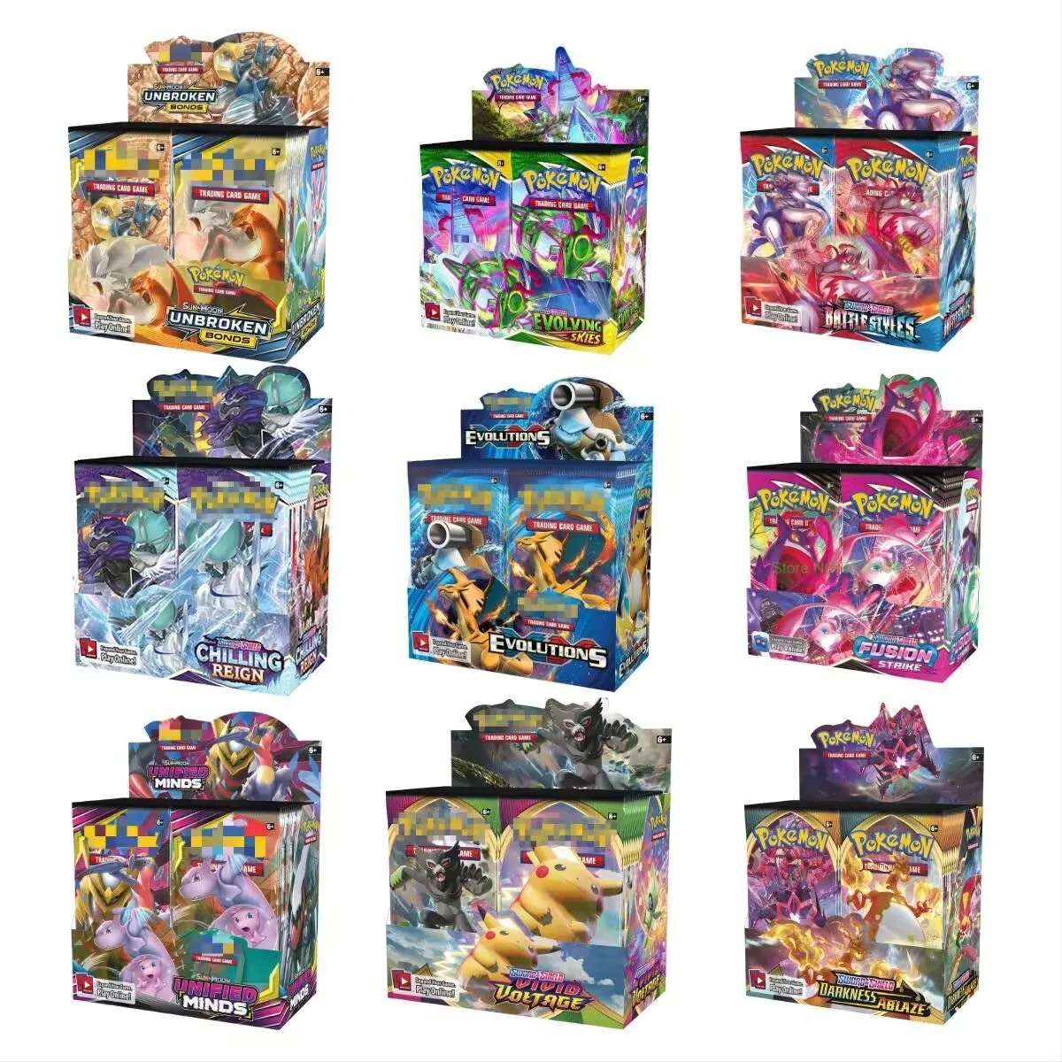 324/360 Pcs/Set Pokemon Card SCARLET&VIOLE 151 Prismatic Evolutions PALDEAN FATES English Booster Battle Transaction Card