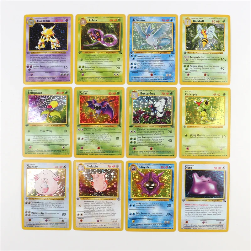 151Pcs 1996 First Generation Pokémon card Full range Charizard Pikachu Mewtwo Blastoise Collecting card toys English version