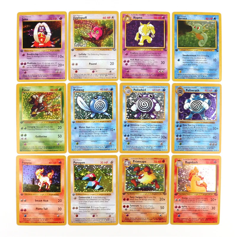 151Pcs 1996 First Generation Pokémon card Full range Charizard Pikachu Mewtwo Blastoise Collecting card toys English version