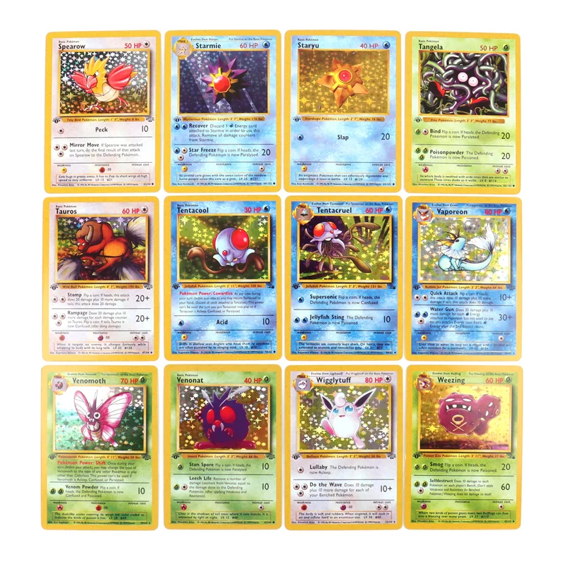 151Pcs 1996 First Generation Pokémon card Full range Charizard Pikachu Mewtwo Blastoise Collecting card toys English version