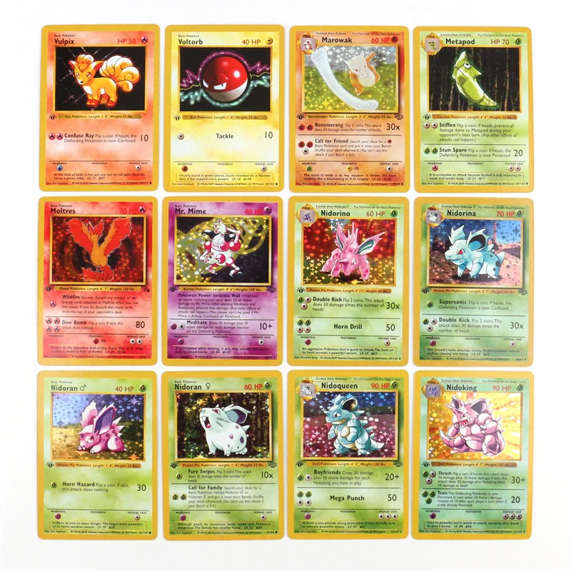 151Pcs 1996 First Generation Pokémon card Full range Charizard Pikachu Mewtwo Blastoise Collecting card toys English version