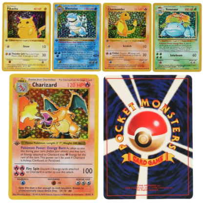 151Pcs 1996 First Generation Pokémon card Full range Charizard Pikachu Mewtwo Blastoise Collecting card toys English version - Image 2