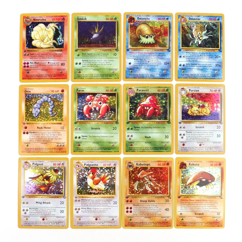 151Pcs 1996 First Generation Pokémon card Full range Charizard Pikachu Mewtwo Blastoise Collecting card toys English version