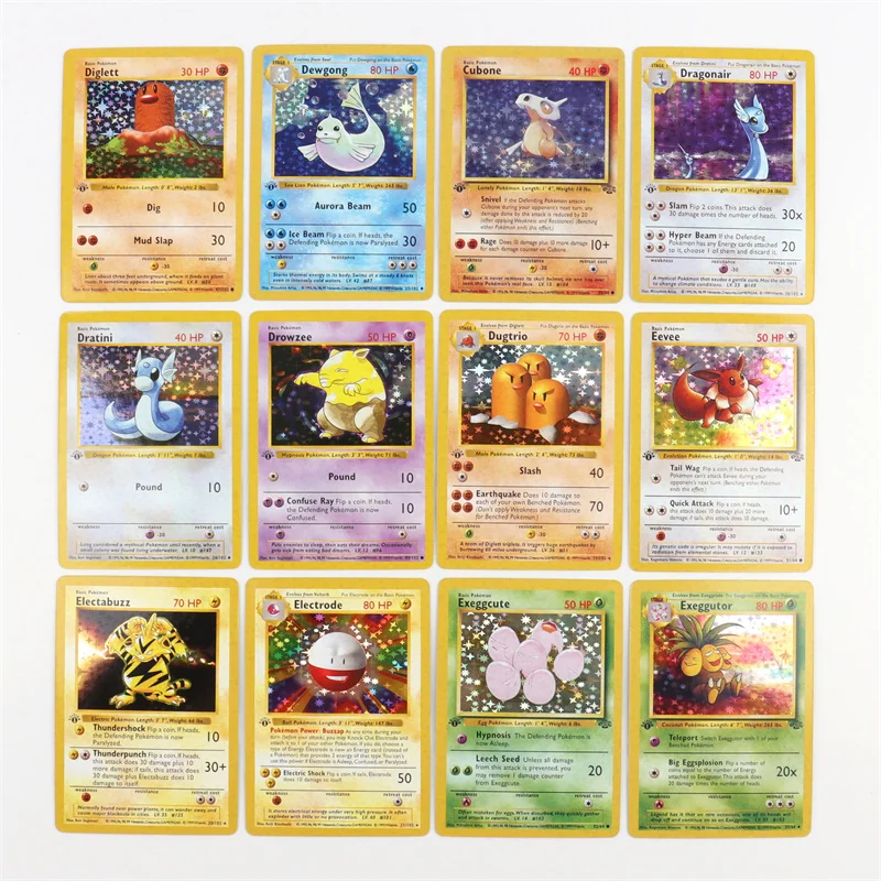 151Pcs 1996 First Generation Pokémon card Full range Charizard Pikachu Mewtwo Blastoise Collecting card toys English version