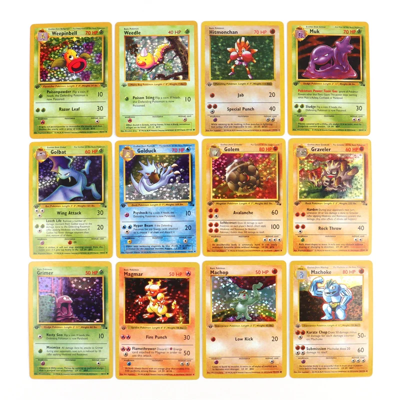 151Pcs 1996 First Generation Pokémon card Full range Charizard Pikachu Mewtwo Blastoise Collecting card toys English version