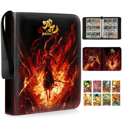 400/900pcs NEZHA2 MOTONGNAOHAI Card Album Book Folder 4/9 Card Slots Collections Zipper Double Pocket Zipper Card Binder Holder - Image 6