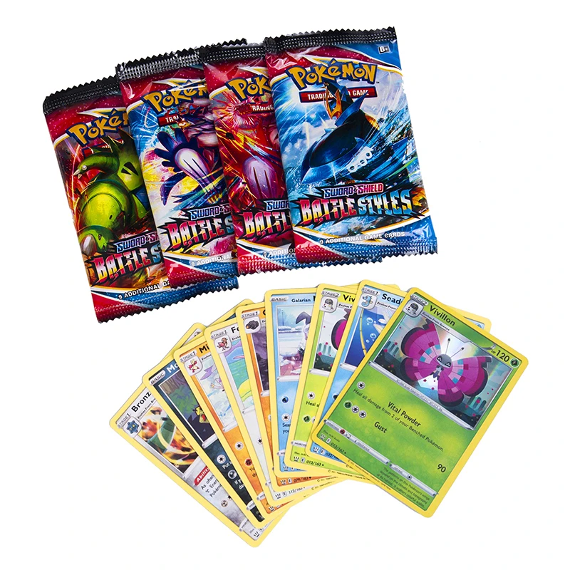 324/360pcs Pokemon Card Anime Collectible Paldea evolved Silver Tempest Lost Origin Children Board Game Toy Battle Card Kid Gift