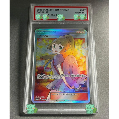 Anime PTCG Collection Rating Card 2019 P.M.JPN.SM PROMO FA/LILLIE GEM MT 10Points Card Holographic Label Replica Child Gift Toy - Image 4