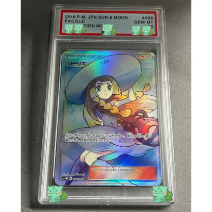 Anime PTCG Collection Rating Card 2019 P.M.JPN.SM PROMO FA/LILLIE GEM MT 10Points Card Holographic Label Replica Child Gift Toy - Image 3