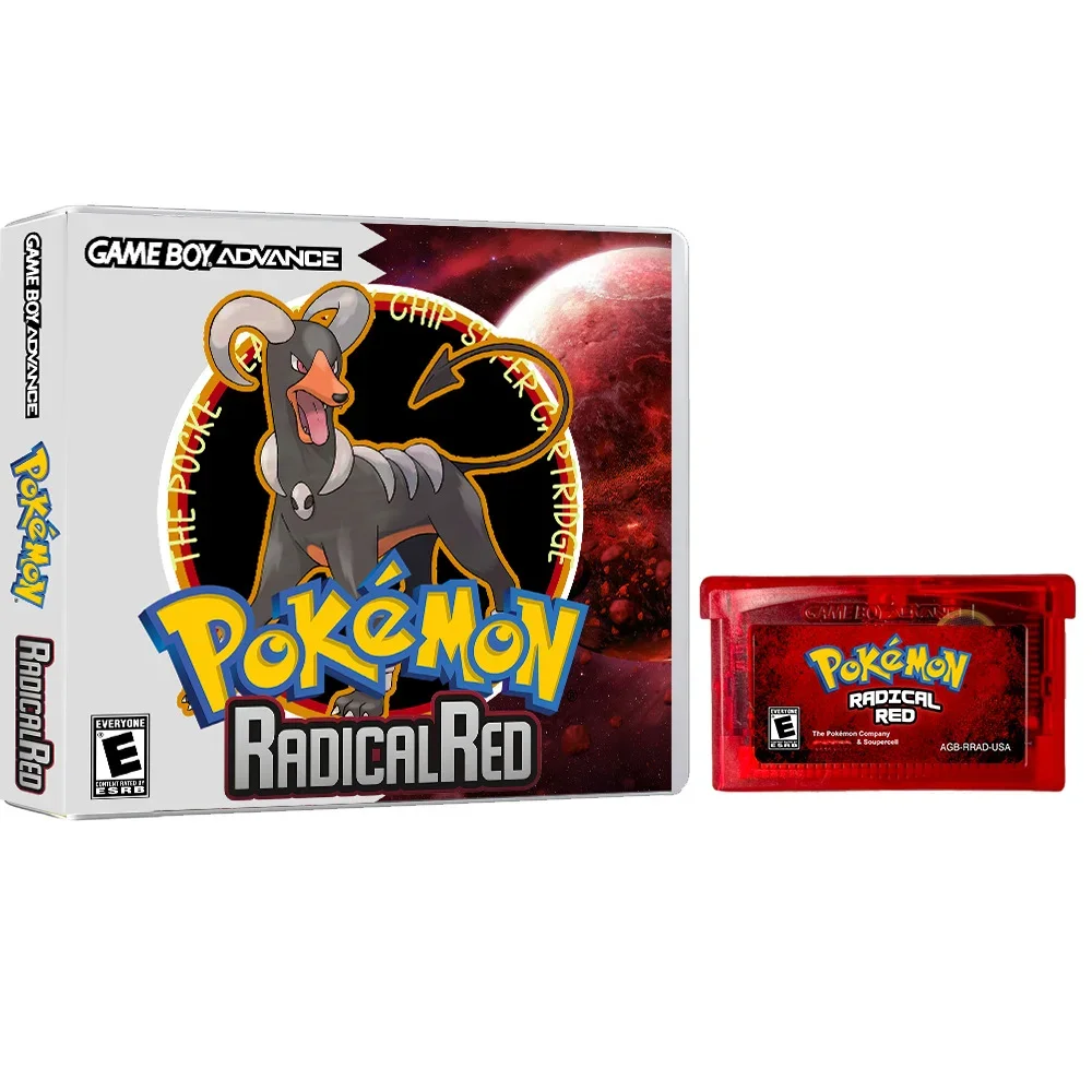 GBA RTC Pokemon Real Clock New Version 2.0 Game Card Featured Popular English Games