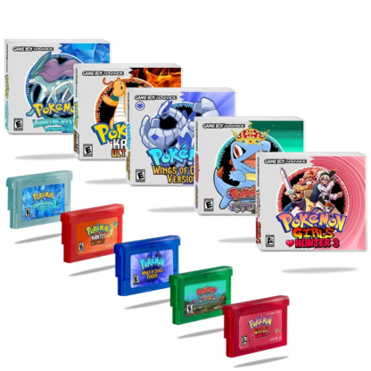 GBA RTC Pokemon  Real Clock  New Version 2.0 Game Card  Featured Popular English Games