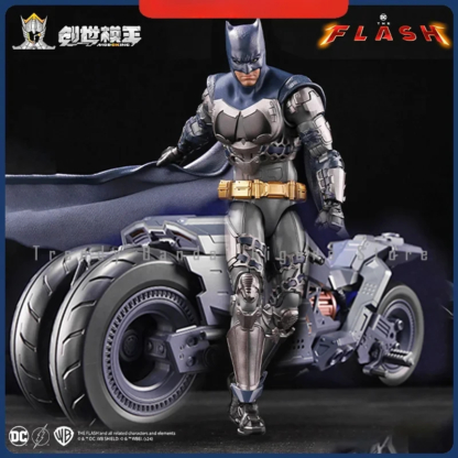 MODOKING 1/12 Batman Flash Movie Ben Affleck Motorcycle Vehicle Action Figure Boys Toy Model Gift Assembly Kit Hobby