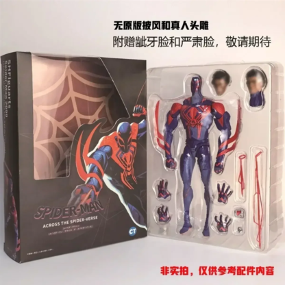 100% Spider-Man Across The Spider-Verse Part One S.H.Figuarts Spider-Man Statue 2099 Shf Action Figures New Year Toys Kids Gifts - Image 2