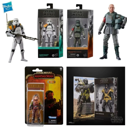 6 Inch Star Wars Black Serie Mandalorian Bounty Hunter Migs KRRSANTAN Kuiil Stormtrooper Patrol Action Figure Toy Collection