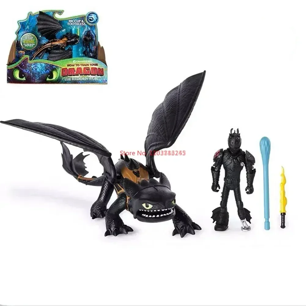 Original Toothless Light Fury Action Figure Disney Cartoon How To Train Your Dragon Genuine Anime Figure For Kids Festival Gifts