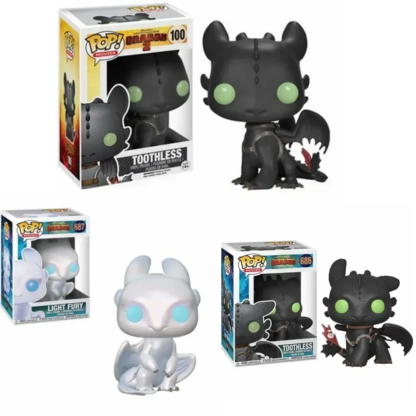 Funko pop How to Train Your Dragon Toothless #100 #686 Light Fury #687 Action Figure Toys Collection Dolls Gifts for Children - Image 3